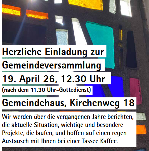 Gemeindeversammlung 190426